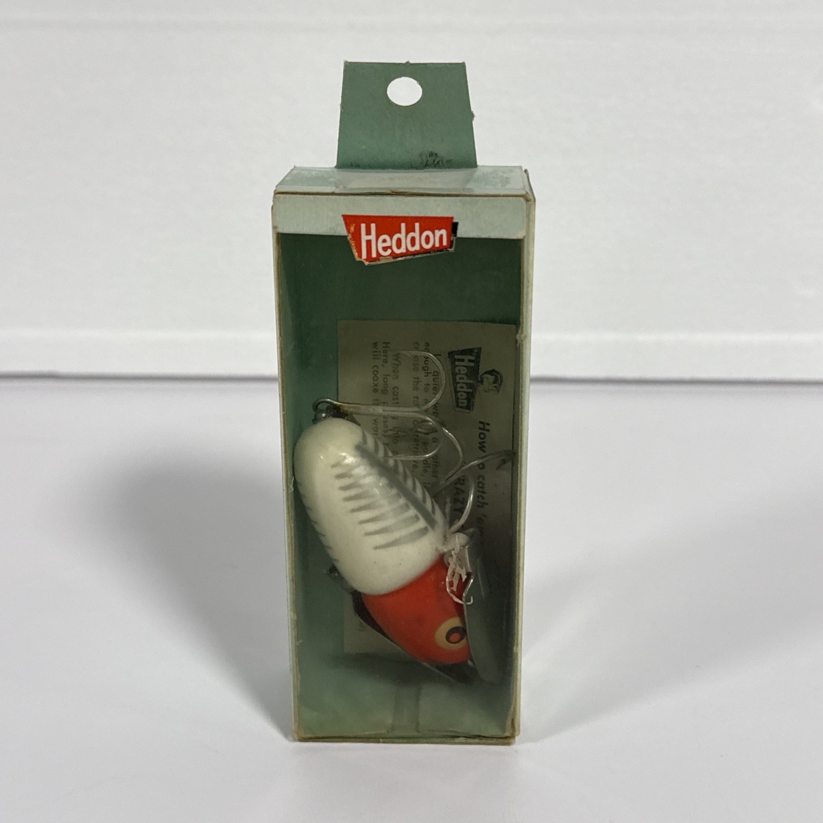 Vintage Heddon Crazy Crawler 9120 XRW With Box & Paper Fishing