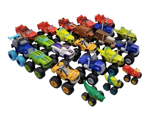Blaze and the Monster Machines Trucks 22x Lot* Vehicles HUGE Genuine Mattel Set - Picture 14 of 23