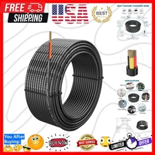 18 Gauge 3 Conductor Electrical Wire - 50ft Stranded PVC Cord Oxygen-Free Cop...