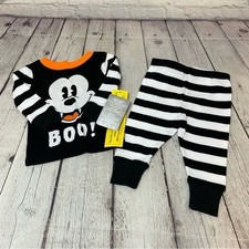 Disney Baby Mickey Halloween 2 Piece Pajama Set Sz: 6-9M NWT