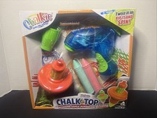 Lanard Chalkie: Chalk Top - Spinning Chalk Scribbler, Rip Cord Launcher 3 New