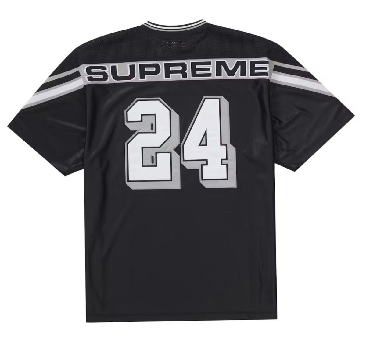 Supreme Jacquard Rib Football Jersey Black Size XL FW24