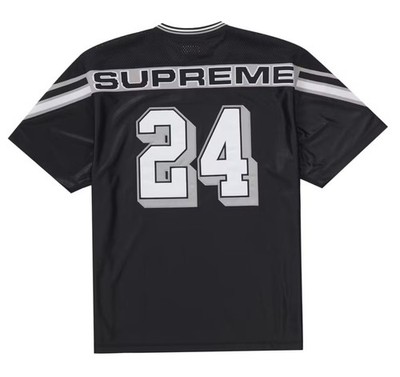 Supreme Jacquard Rib Football Jersey Black Size XL FW24 BRAND NEW