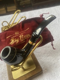 Vintage Big Ben Gold Line A224 Estate Find Tobacco Pipe w/Sock Made in Holland
