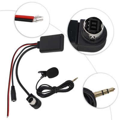AUX Audio Adapter Kabel mit Mikrofon passend für Alpine IDA-X100 IDA-X200