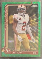 2025 Topps Chrome - #269 Deommodore Lenoir Green Wave /99. **MINT**