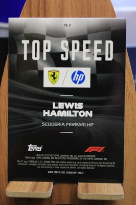2025 Topps F1 Chrome Lewis Hamilton 'Top Speed' Insert | eBay