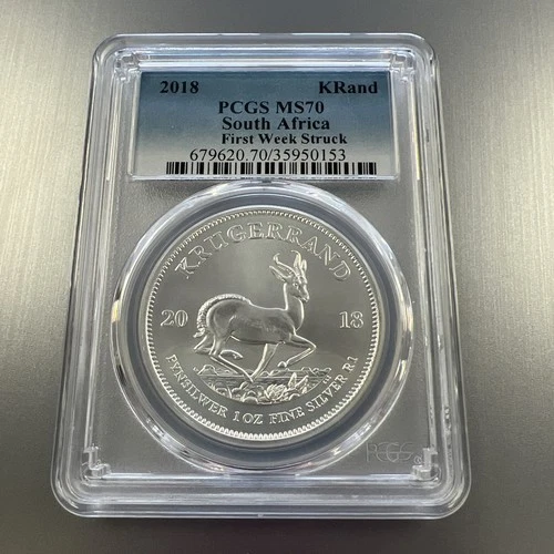 2018 Silver Krugerrand 1 oz — photo from another recent sale