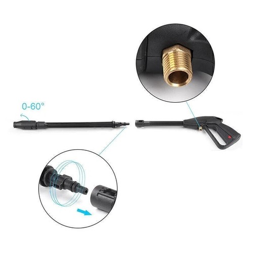 Replacement Pressure Washer Spray Gun Wand Nozzle, High Pressure Water Gun +hose - Picture 14 of 14