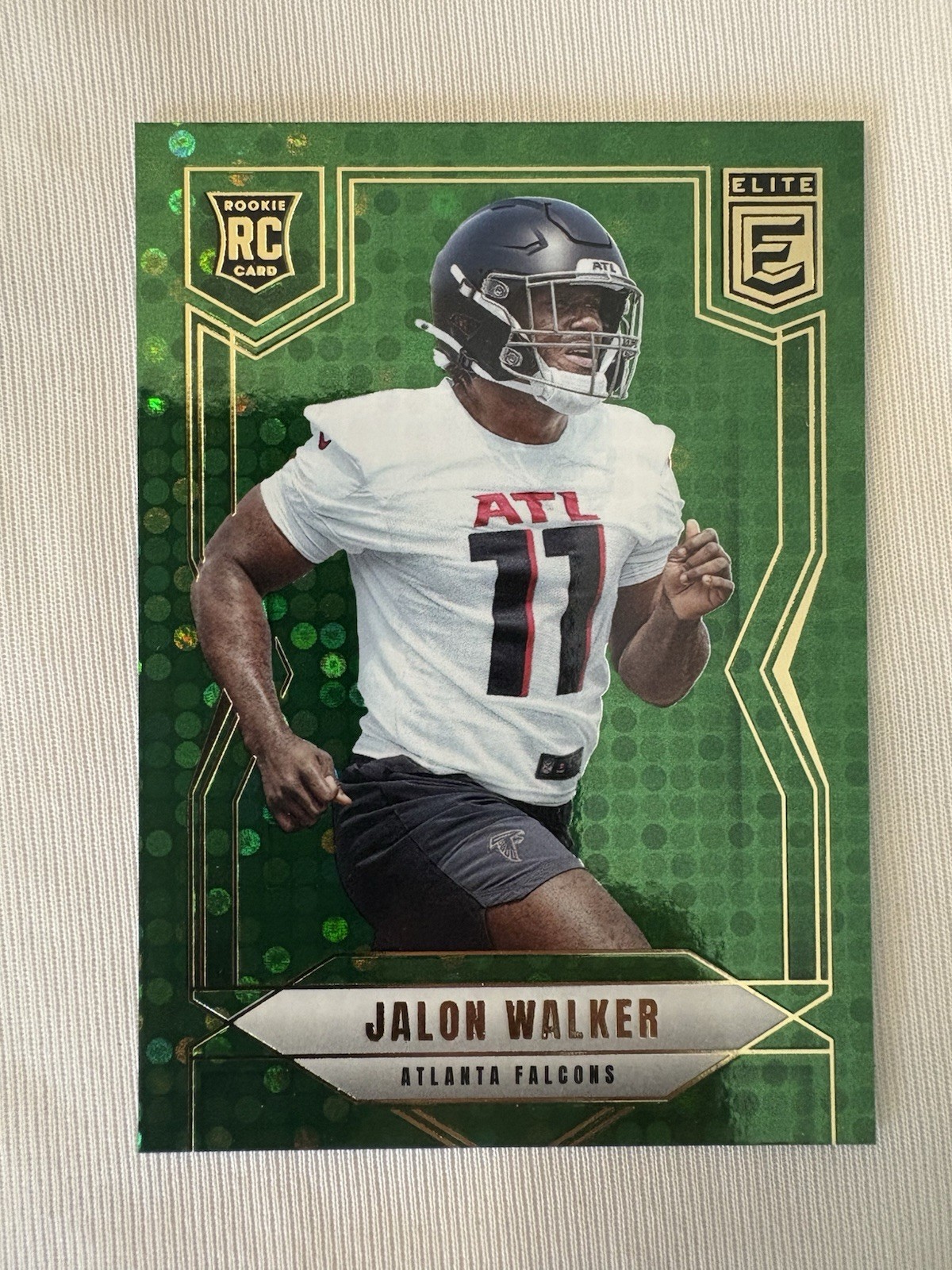 2025 Donruss Elite Jalon Walker (RC) #165 Green Disco Falcons Rookie