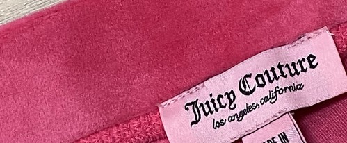 NUOVO Juicy Couture Velour Bling pantaloni tuta rosa festa taglia S (solo pantaloni) - Foto 5 di 6