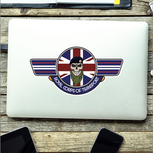 Royal Corps of Transport UV Laminated Vinyl Sticker - Wings - Picture 2 of 7