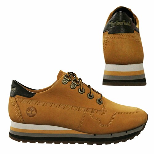 Timberland ANVERSA AIR PELLE NABUK LACCI grano da donna sneakers basse  A1IU6 T1I | eBay