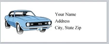 Personalized Address Labels Vintage Car (BO 907)