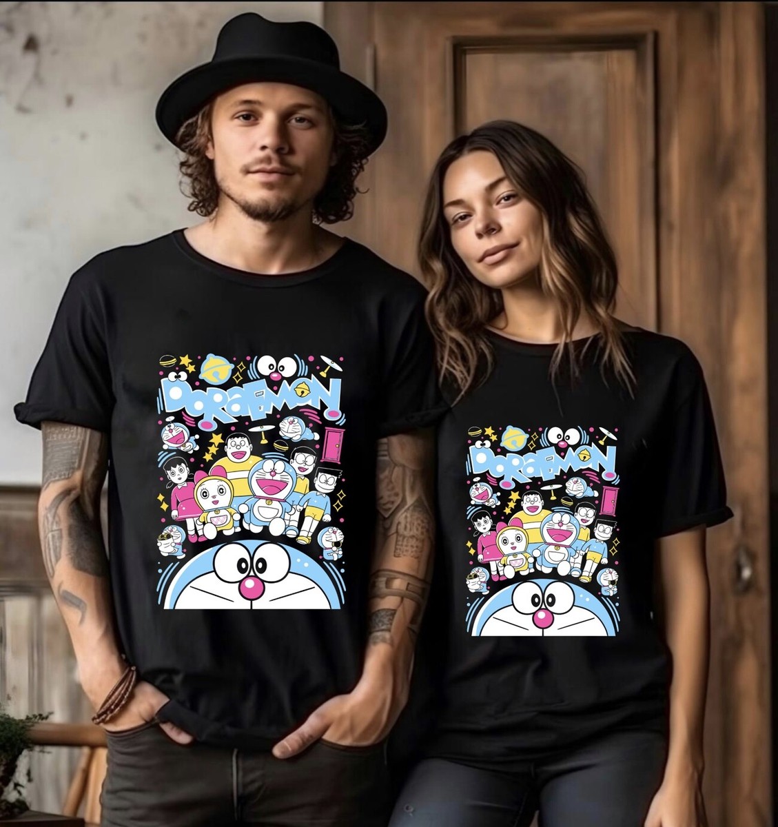 Doraemon T-shirt Gian Dorami Suneo Girl Nobi Shizuka Anime Gifts