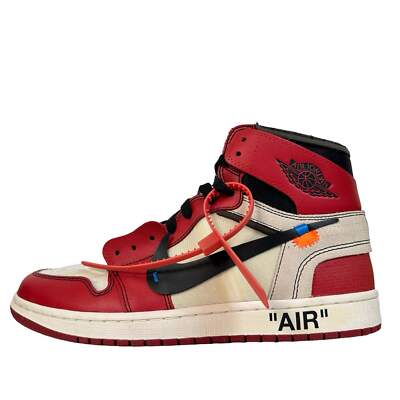 Authentic Nike Air Jordan High Tops - All White - Size 10.5M - show wear Air Jordan 1 Retro High OG White/Metallic Gold FD2596107  main image 3