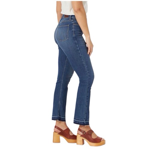 Jeans donna Wrangler 34 (17/18) vita alta kick flare orli usciti ritagliati - Foto 9 di 10