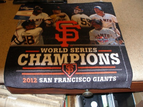 2012 San Francisco Giants World Series Champions Wincraft 15 Zoll Rallye Handtuch