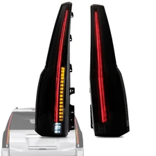 LED Tail Lights Smoked For 2015-2020 GMC Yukon Cadillac Escalade Style Rear Lamp