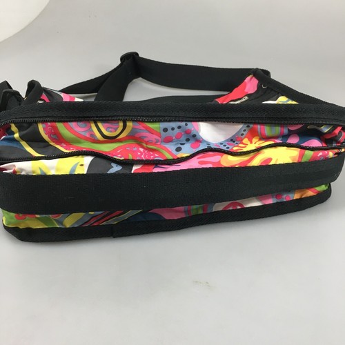 Bolso Bandolera Expandible LeSportsac Multicolor Remolino Arte Pop Hecho en EE. UU. - Imagen 5 de 8