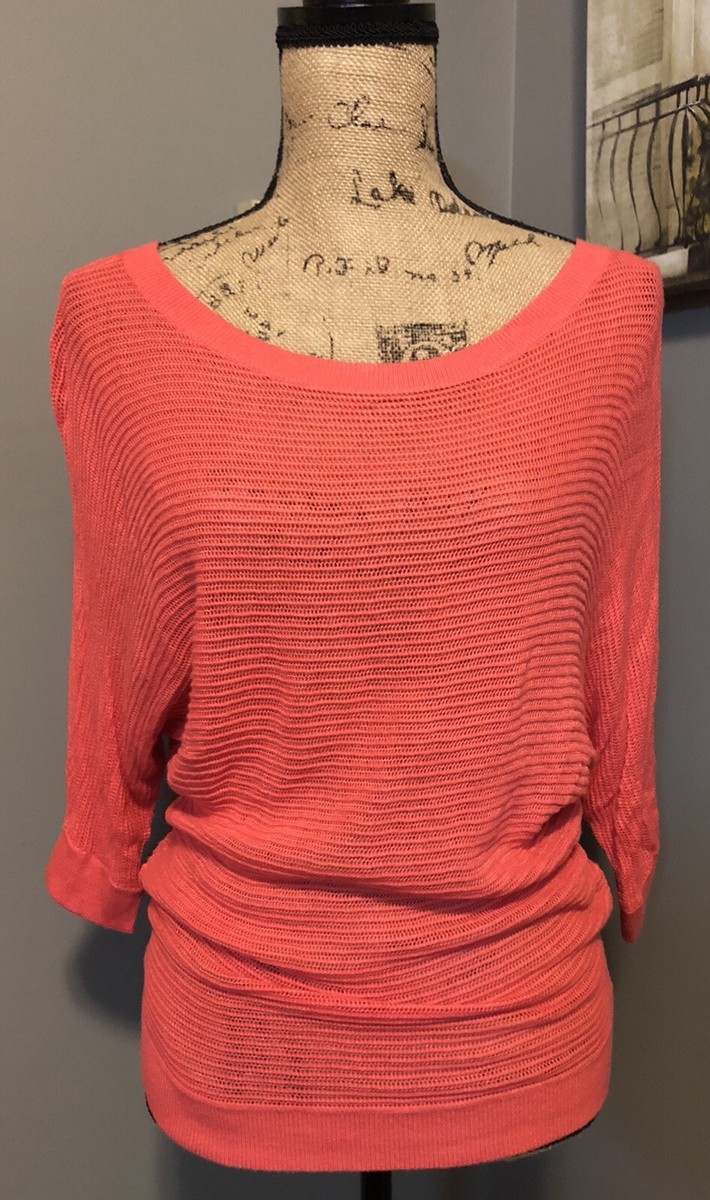 Express Top Sz S Pink See Thru Super Cute | eBay