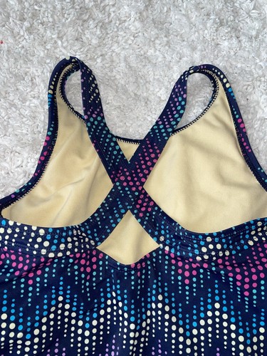 Lands end girls sz. 12 blue design one pc. Swimsuit. Great item - Picture 5 of 8