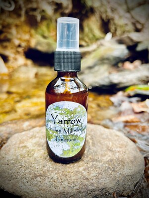 Yarrow Tincture (Achillea Millefolium)_2 oz. Dropper Bottle