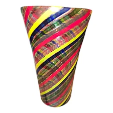 large swirl vintage Murano Vase free shipping!