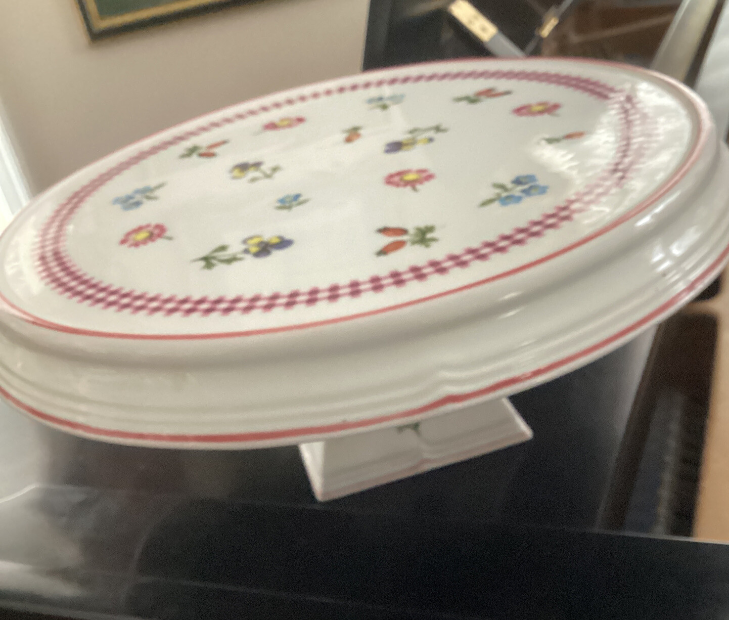 Villeroy High Material Boch Cake Stand Petite Tra 14 Pedestal Serving Fleur Villeroy High Material Boch Cake Stand Petite Tra 14 Pedestal Serving Fleur