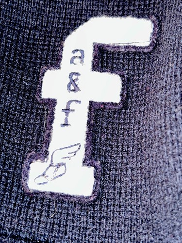 Abercrombie Fitch Kids Unisex Teens Cardigan Letterman Sweater School Emblem - Picture 16 of 17