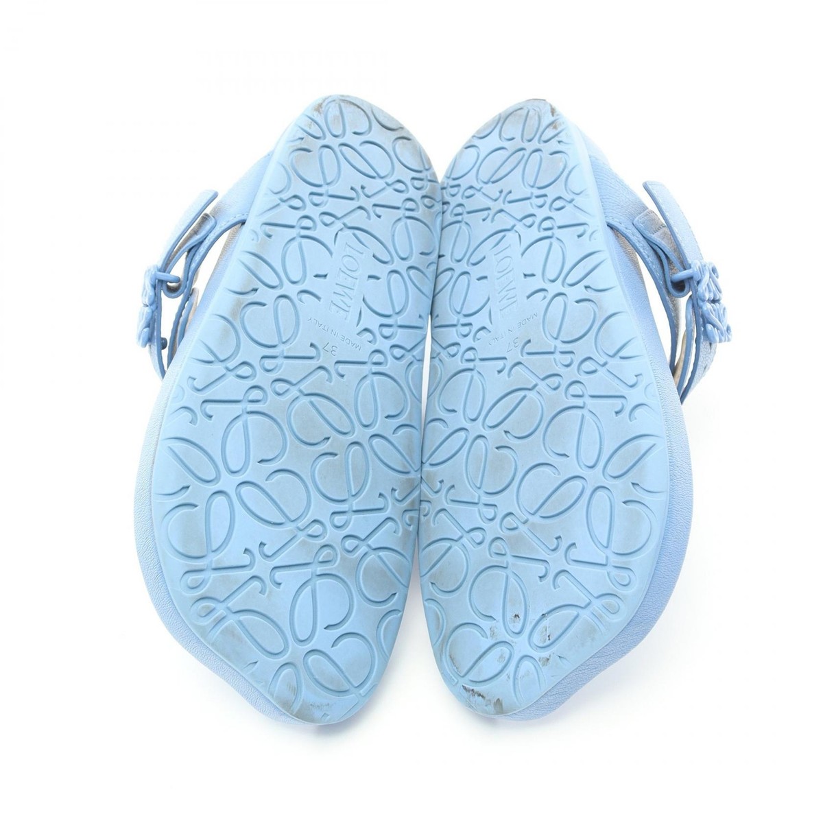 LOEWE Ease to Post Sandals shoes #37 leather Blue Used | eBay LOEWE Ease to Post Sandals shoes #37 leather Blue Used | eBay
