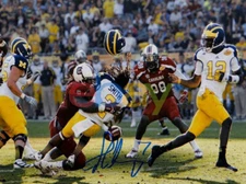 Jadeveon Clowney Signed South Carolina 8x10 Hit On Michigan Photo reprint