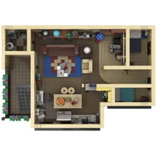 ZITIANYOUBUILD MOC-89515 SitCom Suite - The Big Bang Theory 1043 Piece Gift