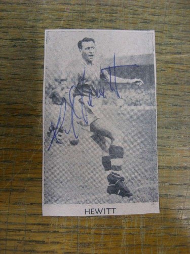 um 1950er Jahre Fußball Autogramm: Cardiff City - Ron Hewitt [signiert schwarz & weiß