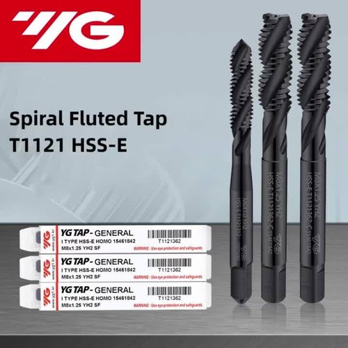 Metric Spiral Fluted Tap M2M3M4M6M8M10M12-M36 Machine Screw Thread Tap For Blind - Video 1 of 1