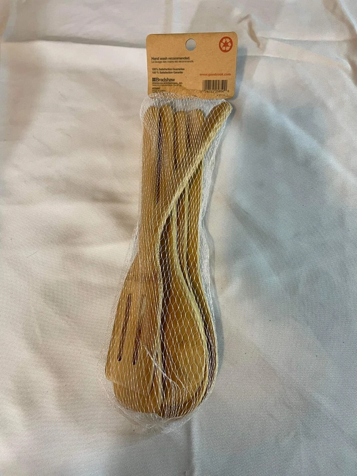 Good Cook Bradshaw 5 Piece 100% Bamboo Cooking Tool Set - NEW! - Image 3 of 4