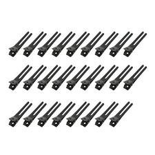 26 Pcs 1.8 Inches Hair Clips Hairdressing Double Prong Curl Clips Black Metal...