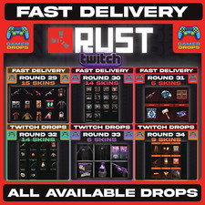 RUST Twitch Drops - ALL AVAILABLE SKIN - Roun...