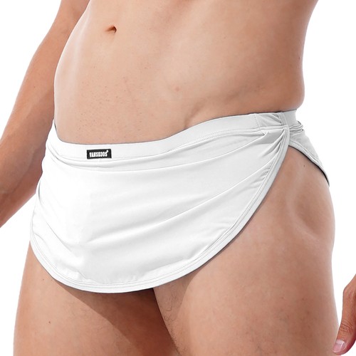 Men's Pouch T-Back G-String Briefs Skirted Thong Underwear Lingerie Underpants - Picture 4 of 27