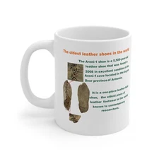 The Oldest Leather Shoes In The World Mug Collectible Coffee Cup Ceramic 11oz