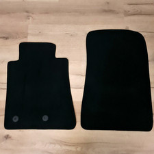 Front Two Car Floor Mats Velour For Ford Mustang Carpet Black Waterproof Liners