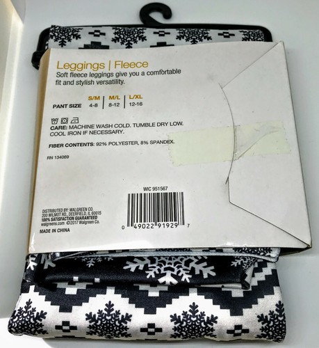 Leggings de lana West Loop para mujer de vacaciones copos de nieve invierno azul marino Fair Isle - Imagen 10 de 36