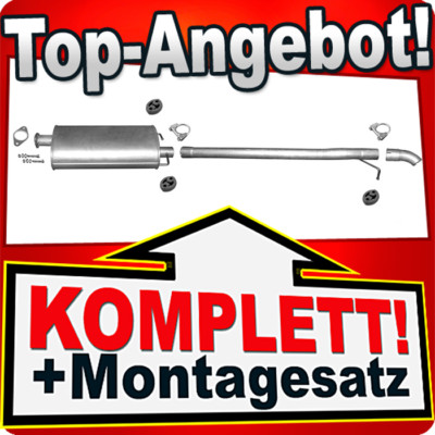 Auspuff für FORD TRANSIT 2.4 TDCi Pritsche ohne DPF Single Cab 06- Auspuffanlage
