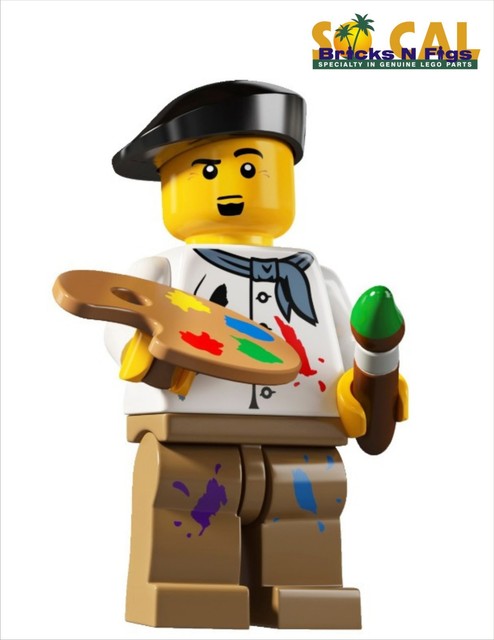LEGO MINIFIGURES SERIES 4 8804 Painter Artist | eBay