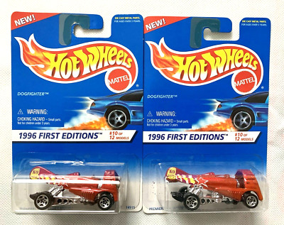 Lot of 2 1996 Hot Wheels First Editions Dogfighter s #10 of 12 (#375)