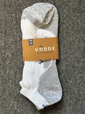 Vodde Sports Socks ? White & Grey (EU 39?42 / UK 5.5?8) | Premium Dutch Brand