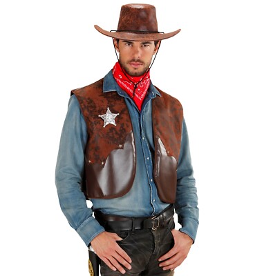 Cowboy Kostüm Zubehör Herren Damen Karneval Fasching