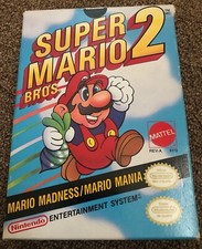 NES Super Mario Bros 2 CIB Game Box Manual Tested Working Cart Authentic