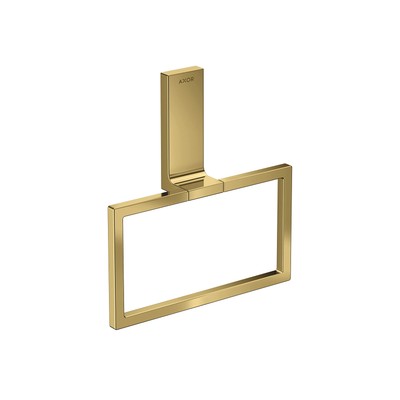 AXOR Universal Rectangular Towel Ring in Polished Gold Optic, 42623990