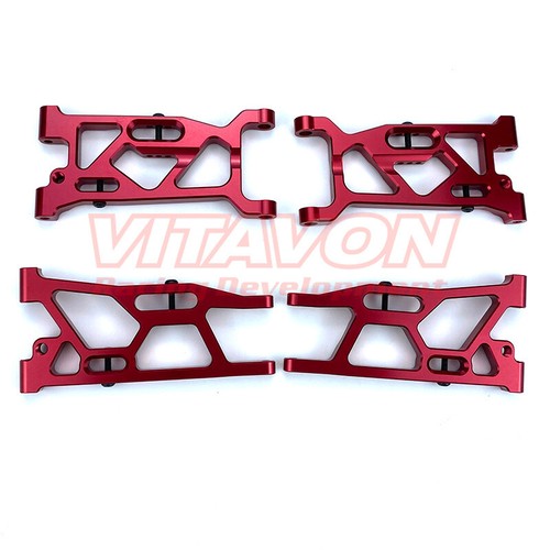 VITAVON Losi LaserNut DB pro CNC alu Front & Rear Lower suspension arms in Red - Picture 4 of 4